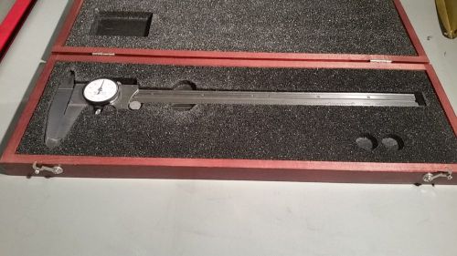 Starrett  12&#034; dial calipers reads .001 no. 120  b for sale