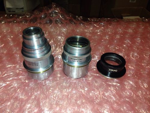 Nikon V-14 Comparator Lens Set 10x 22561 20x 22717 &amp; Detect Lot Of 3 !