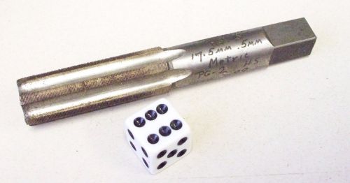 Besly chicago speciality tap metric 17.5 mm x 0.50 mm  machine shop hss 4 flute for sale
