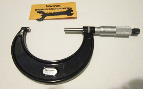 STARRETT 2-3&#034; #436 Outside Micrometer with wrench .0001 EXCELLENT CONDITION!