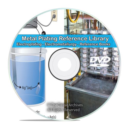 Electroplating Electrometallurgy Metal Plating Gold Silver Copper Books CD V73