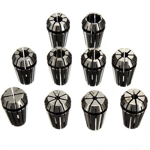 10Pcs Full ER16 Spring Collet Set Accuracy CNC Milling Lathe Tool Workholding