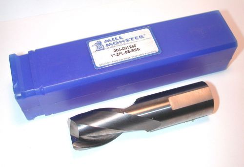 Nos mill monster usa 1&#034; 2 flute carbide end mill oal 4&#034;  204-1260 (a) $300+ for sale