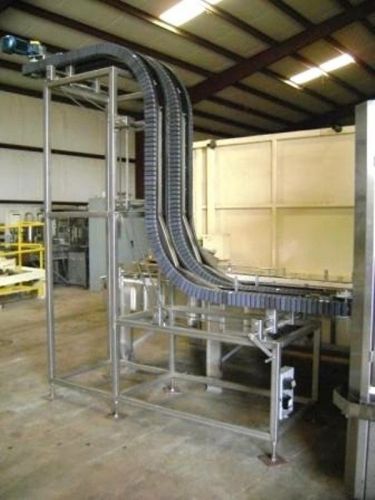 Stainless bottle elevator - new in 2008, conveyor for sale