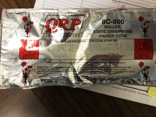 Qrp rolled finger cots large 8c 800 new 100 per pak for sale