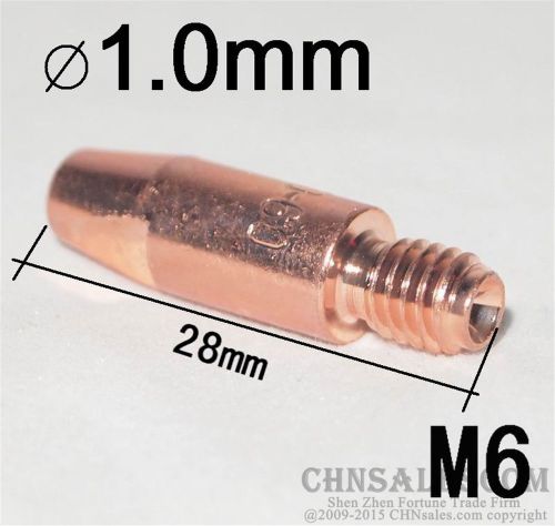 10 PCS MB 24KD 25AK MIG/MAG Welding Torch Contact TIP 1.0X28mm M6 140.0242