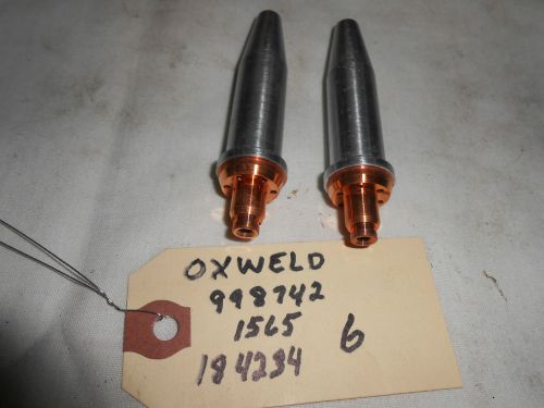 OXWELD   #6 TORCH TIPS, 998742 - 1565, (2 TOTAL ), 184234