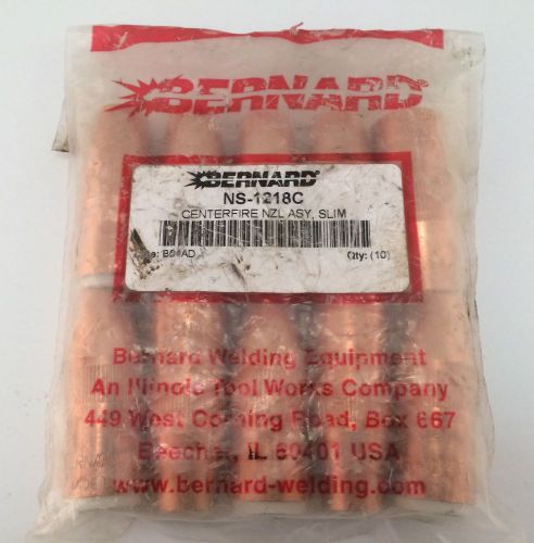 Pack of 10 Bernard Centerfire Welding Nozzles NS-1218C