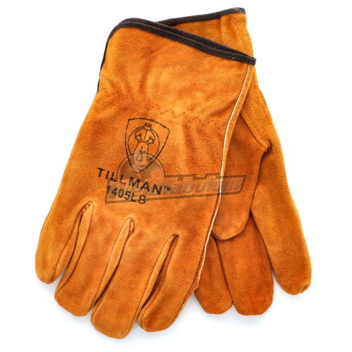 Tillman 1405 Brown Shoulder Split Cowhide Drivers Gloves, Large |Pkg. 12