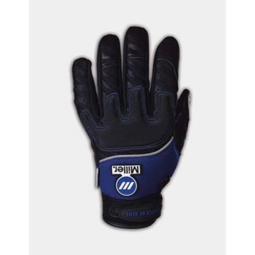 Miller Arc Armor 251070 Heavy-Duty Leather/Spandex Metalworker Gloves, Large