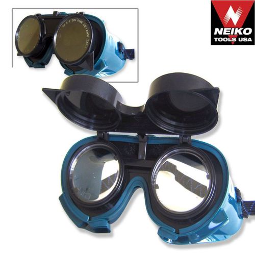 (qty 4) neiko welding goggles flip front polycarbonate eye protection  53849a for sale
