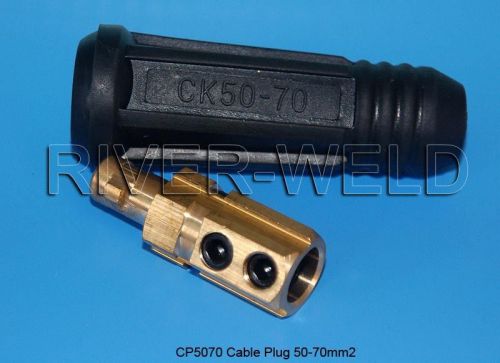 CP5070 Cable Plug Quick Fitting Connector CK50-70 Fit TIG &amp; Welding Torch