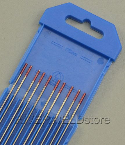 2% thoriated wt20 red tig welding tungsten electrode 1/16&#034;x6&#034; (1.6mmx150mm),10pk for sale