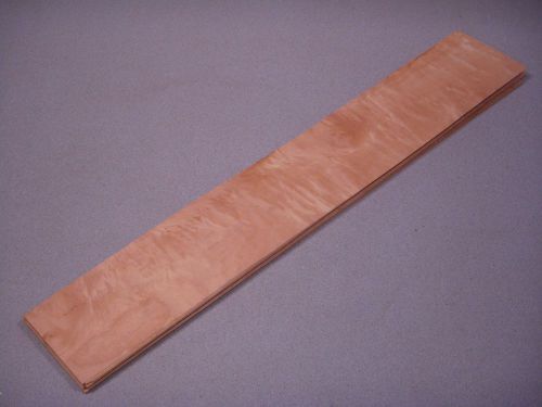 Western figured maple veneer wood 4 1/8&#039;&#039; w x 25 1/2 &#039;&#039;l x 1/32&#039;&#039; thick 24 pces for sale