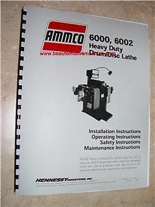 Ammco Brake Heavy Duty Drum Disc Manual 6000 6002