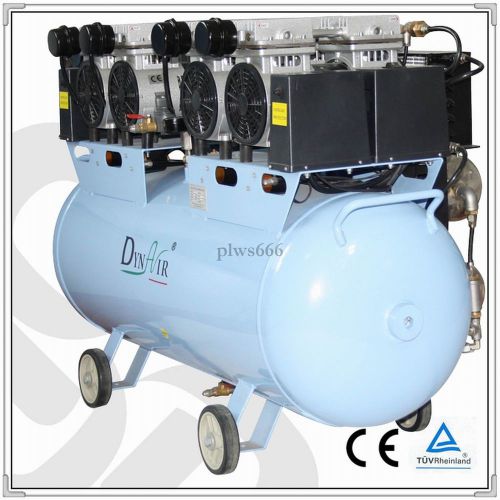 2pcs  dynair dental oil free piston air compressor with air dryer da5004d fda ce for sale