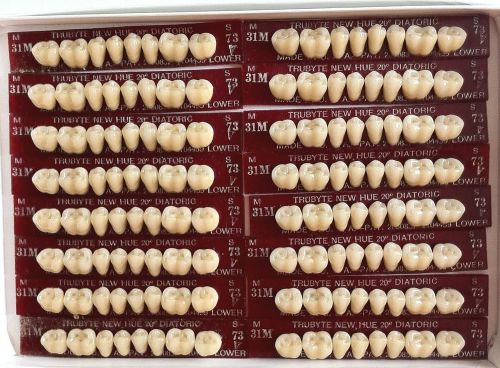 Dentsply New Hue Dentist Dental Lab Porcelain Denture Teeth - 31M  L  73