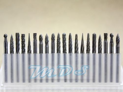 20pcs/set solid carbide bur burr double cut set suits for dremel for sale