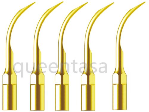 5 X Dental Scaler Supragingival Scaling tip G6T Golden fit EMS/WOODPECKER