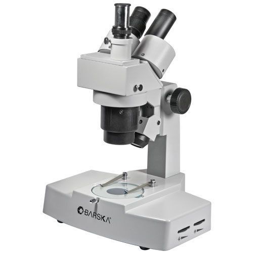 Barska 20x, 40x trinocular stereo microscope with head rotates 360° lab, ay11230 for sale