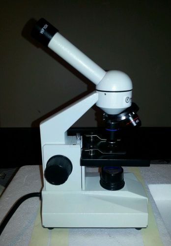 Fisher Scientific Microscope 3 Objective 4X 10X 40X Eyepiece WF10X WORKS GREAT!