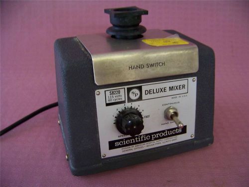 Scientific products s/p s8220 deluxe mixer with hand switch precise laboratory for sale