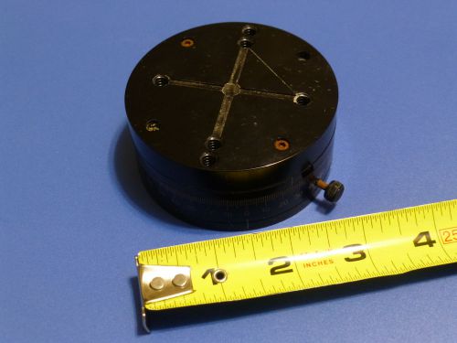 Edmund scientific rotation base / platform, 3&#034; diameter, lockable for sale