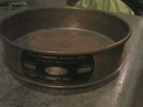Forney no. 50 u.s.a. standard brass testing sieve 8&#034; diameter .0117 opening for sale