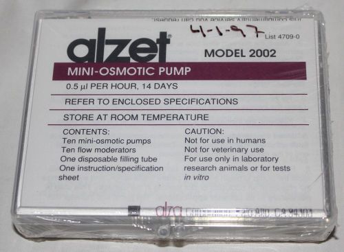 Alzet mini osmotic pump model 2002, sealed  0.5 ul per hour, 14 days for sale