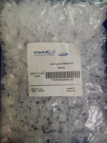 Vwr safe-t-flex caps for 10 mm culture tubes, model 60828-700 1000-pk ink well for sale