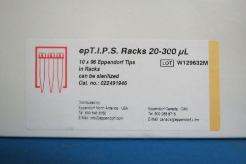 Eppendorf epTIPS in Racks 20-300ul Qty 960 022491946