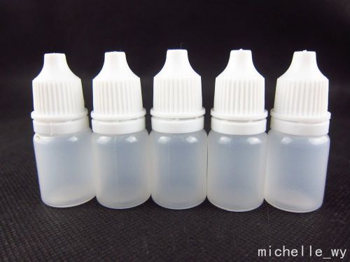 4pcs 5ml Empty Plastic Squeezable Dropper Bottles Eye Liquid Dropper
