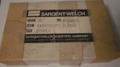Sargent-Welch Microscope Double Slides Group of 60 No. S-58825