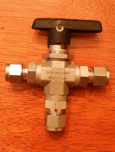 New Parker 3/8OD 3-way valve
