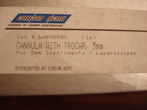 CIRCON ACMI CANNULA WITH TROCAR 5MM LAP0050C
