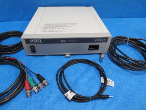 Storz SCB Image 1 Console 22200020  with many connecting cables and SDI output