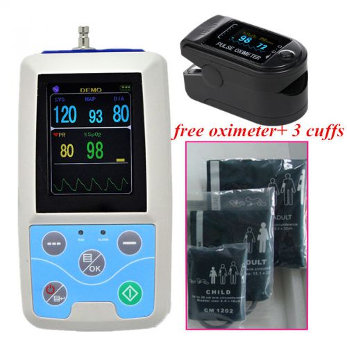 Combo abpm +spo2 ambulatory blood pressure monitor+automatic 24h bp measurement for sale