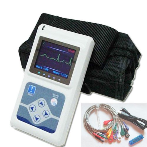 Version 3-channel ecg holter system/recoder monitor+free analyzer tlc9803 fas for sale