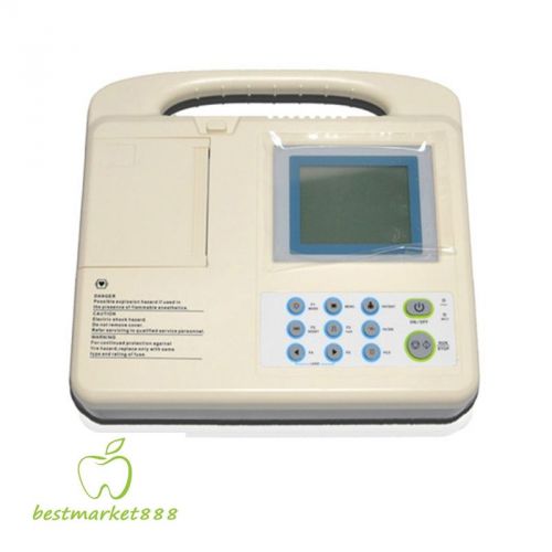 3.5-inch Portable Digital 3-channel Electrocardiograph ECG Machine EKG Machine