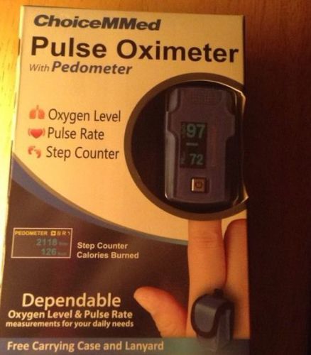 New ChoiceMMed Pulse Oximeter with Pedometer CF309