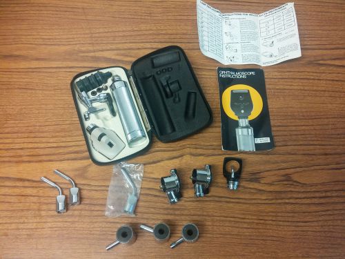 Portable Welch Allyn Ophthalmoscope and Otoscope with extra pieces