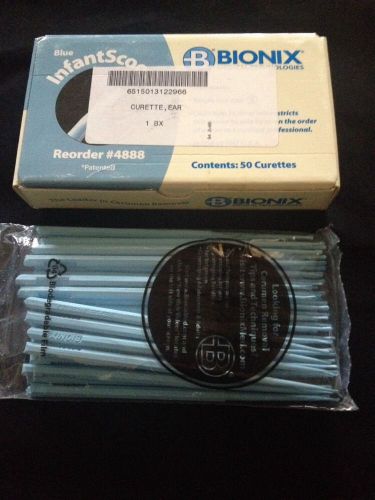 NEW BOX OF 50 BIONIX Blue InfantScoop Ear Curettes #4888