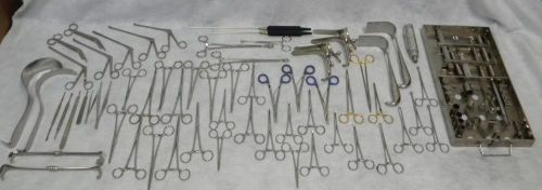 89pcs Surgical Instrument Lot V. Mueller Sklar Weck Codman Forceps Drill Rongeur