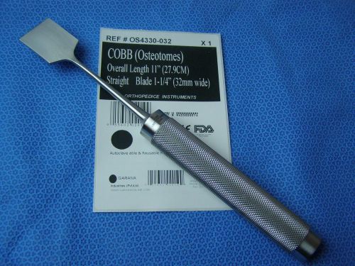 COBB Osteotome Chisel 11&#034; Straight 32mm Veterinary Orthopedic Instruments 1-EA