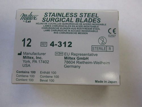 Miltex Stainless Steel Surgical Blade #12