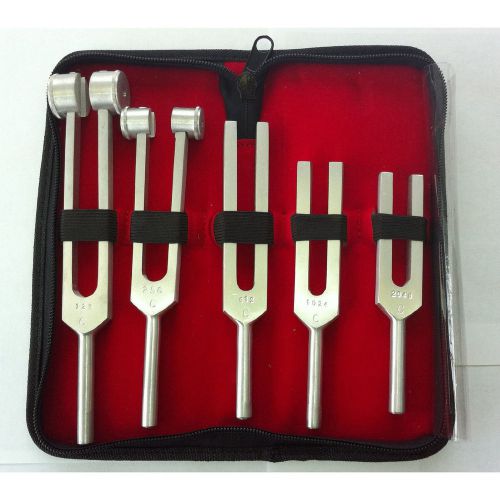 Tunning Fork Set of 5 pieces ALL Famous Frequency Numbers