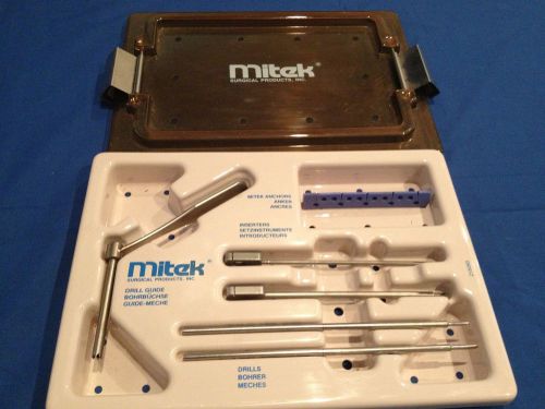 Orthopedic medical  mitek 2gii surgical drills and drill guide &amp; inserts. for sale