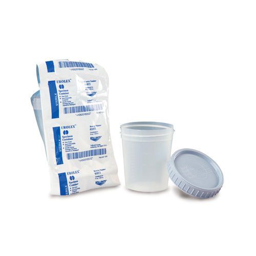Urine Specimen Container W/ Lid 4 oz Sterile - 100/CS