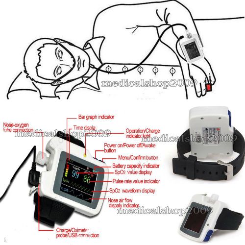 CONTEC, New Pulse Oximeter ,Respiration Sleep Monitor, SPO2,Pulse Rate CMS-RS01