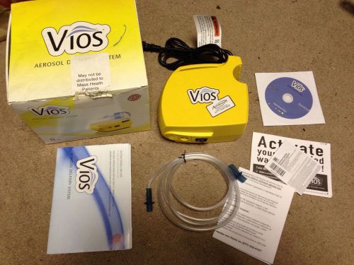 USED ONCE Pari Vios Nebulizer Aerosol Delivery System with case